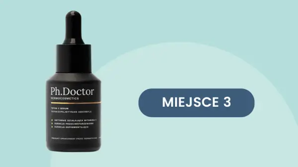 Czarna buteleczka serum z witaminą C Ph.Doctor. Czy serum z wit C można stosować latem? Tak, to serum jest idealne na lato.